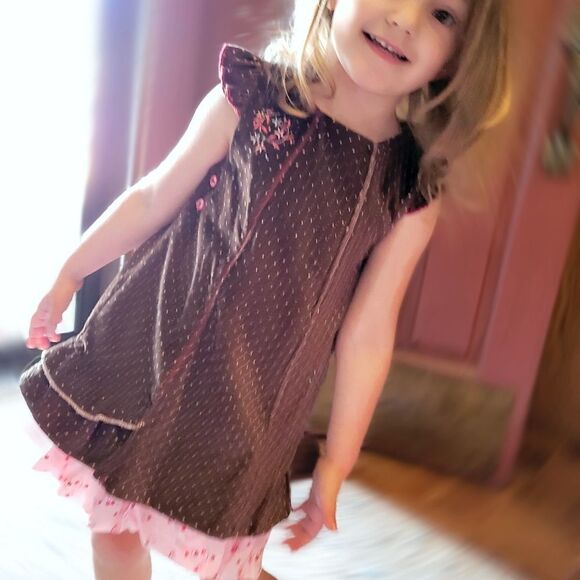 Petit Lem Velvet Dress - Picture 1 of 8